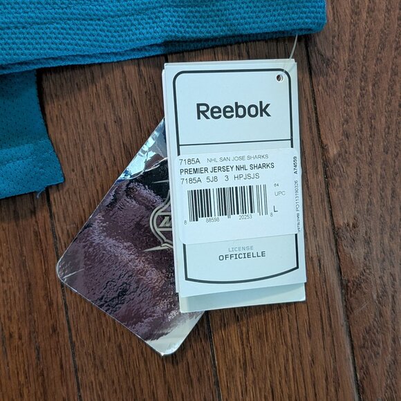 NWT Brent Burns San Jose Sharks Stitched Reebok Jersey - Size L - Picture 5 of 6